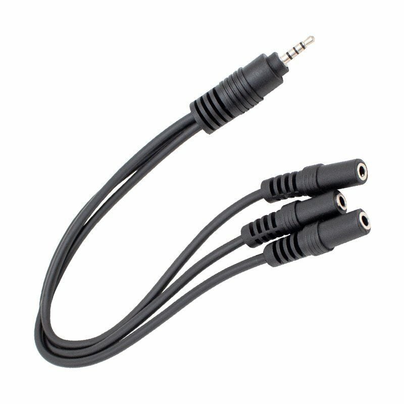 Kulaklık Mikrofon Çoklayıcı 3 Port 3.5 Mm Splitter Çevirici Dönüştürücü