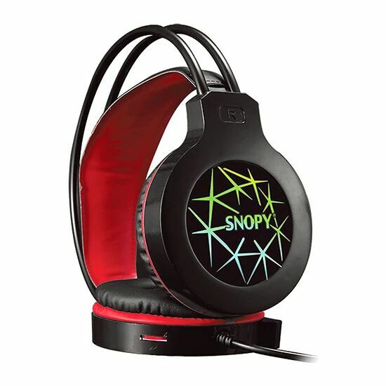 Snopy SN-GX7 CRAZY Siyah USB Ledli Mikrofonlu Oyuncu Kulaklığı