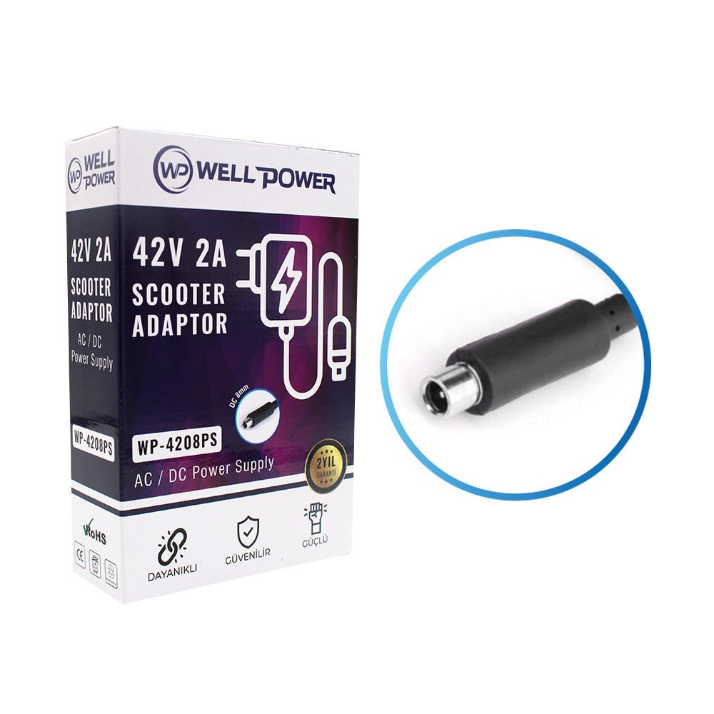 WELLPOWER WP-4208PS 42V 2AMP DC 8MM