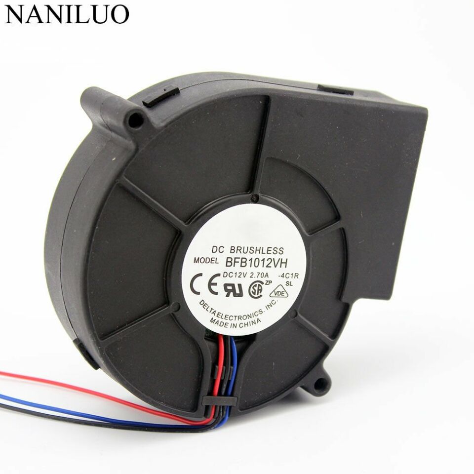 Delta BFB1012VH DC 12V 1.8 A rüzgar of turbofan 9733 3-pin endüstriyel hava fanı