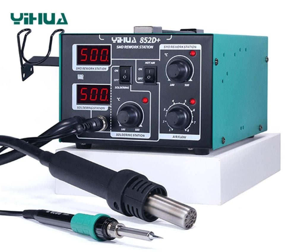 Yihua 852DB Sıcak Hava Üflemeli Havya İstasyonu Isı Ayarlı