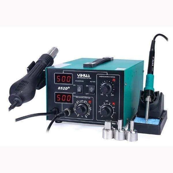 Yihua 852DB Sıcak Hava Üflemeli Havya İstasyonu Isı Ayarlı