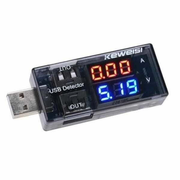 USB Akım ve Voltaj Göstergesi - 2 USB Çıkışlı