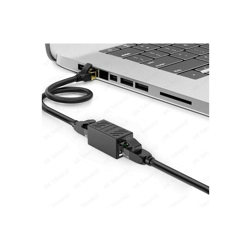 RJ45 Ethernet Kablosu Uzatma Aparatı Siyah